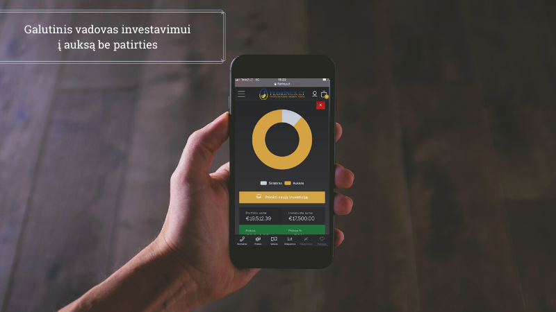 Kaip investuoti į auksą be patirties su Florinus ID