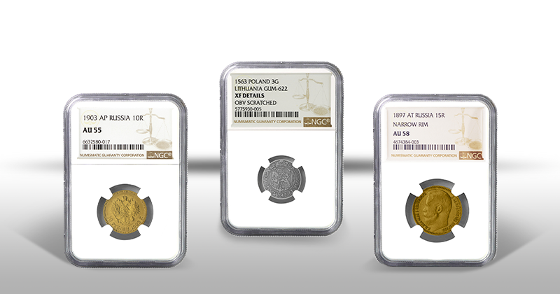 sertificētas monētas 