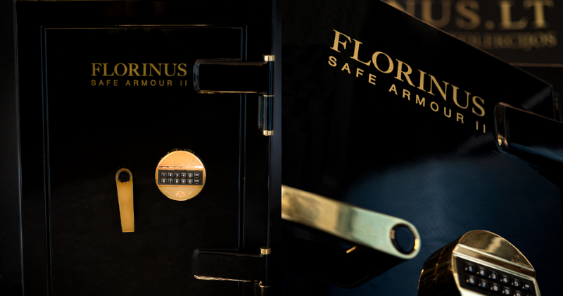 A close up shot of Florinus safes