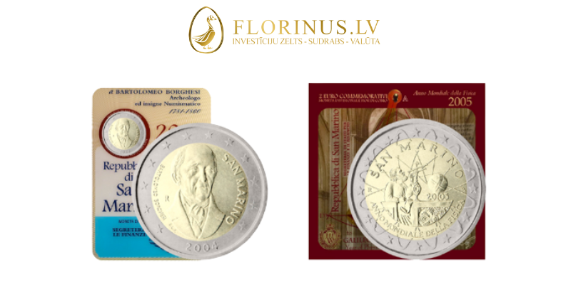 Sanmarīno 2 eiro monētas